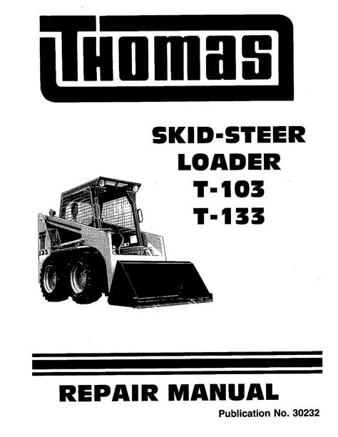 thomas skid steer 133|thomas skid steer manuals.